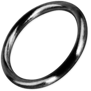 Big Round Bangle- Gun Metal