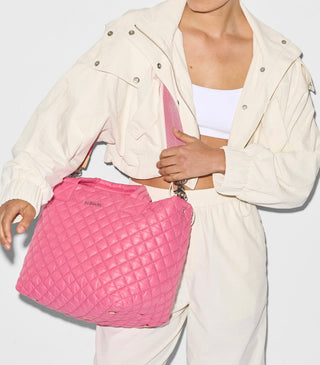 Small Metro Tote Deluxe-Flamingo