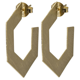 Large Burke Hoops-Gold