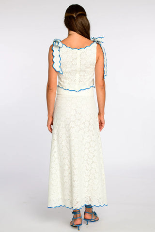 Billy Top - Solid White Eyelet