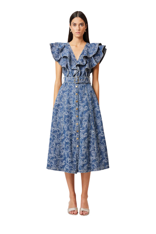 Denver Frill Midi Dress