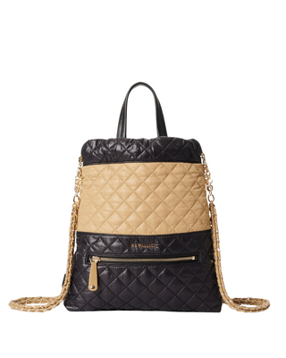 Crosby Audrey Backpack-Camel & Black