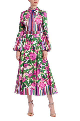 Long Sleeve A-Line Shirt Dress - Sale