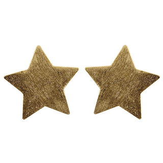 Lana Brushed Star Stud - Gold