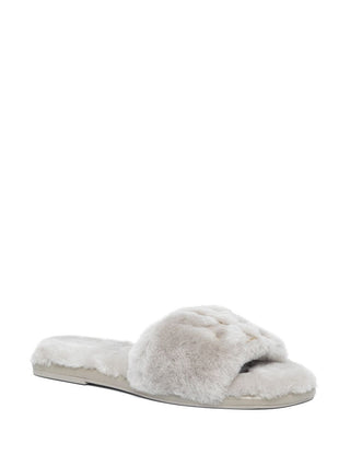 Double T Shearling Slide